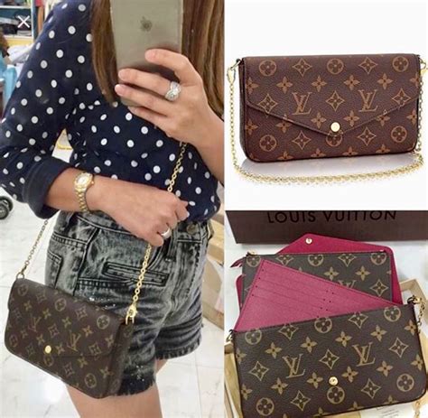 lv felicie pochette outfit|felicie pochette damier.